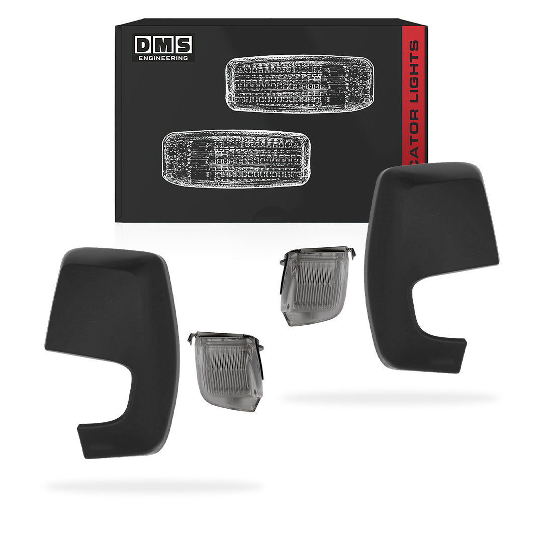Ford Transit Custom Short Arm Wing Mirror Cover & Indicator Lights 2014 -2024 OEM-Style Aftermarket Left and Right