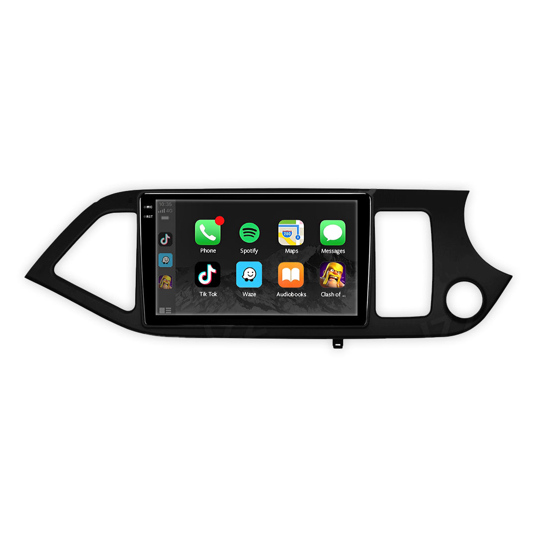 Kia Picanto TA (2011 - 2017) 9" Wireless Android 13 Touchscreen Stereo for Apple CarPlay / Android Auto