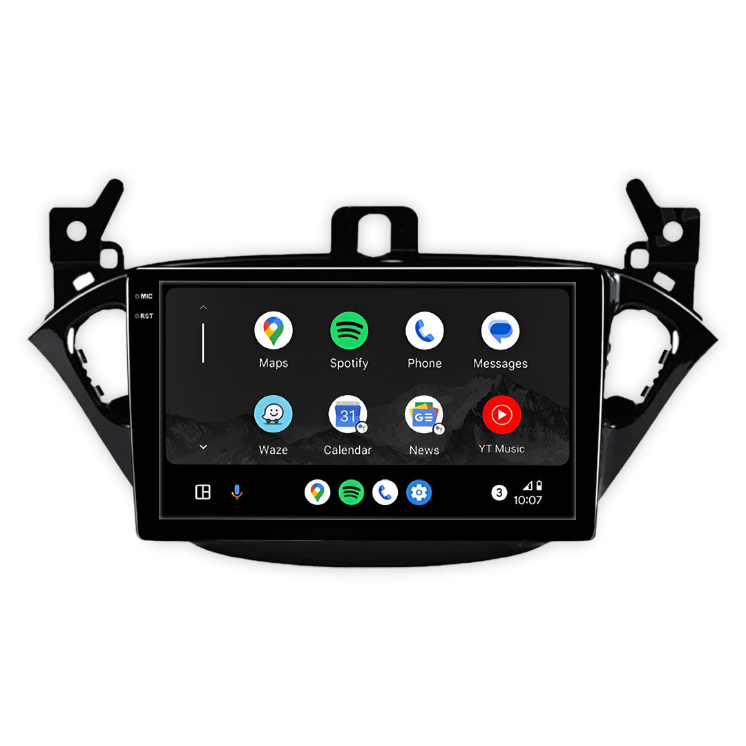 Vauxhall Corsa E (2013 - 2019) 9" Wireless Android 15 Touchscreen Stereo for Apple CarPlay / Android Auto