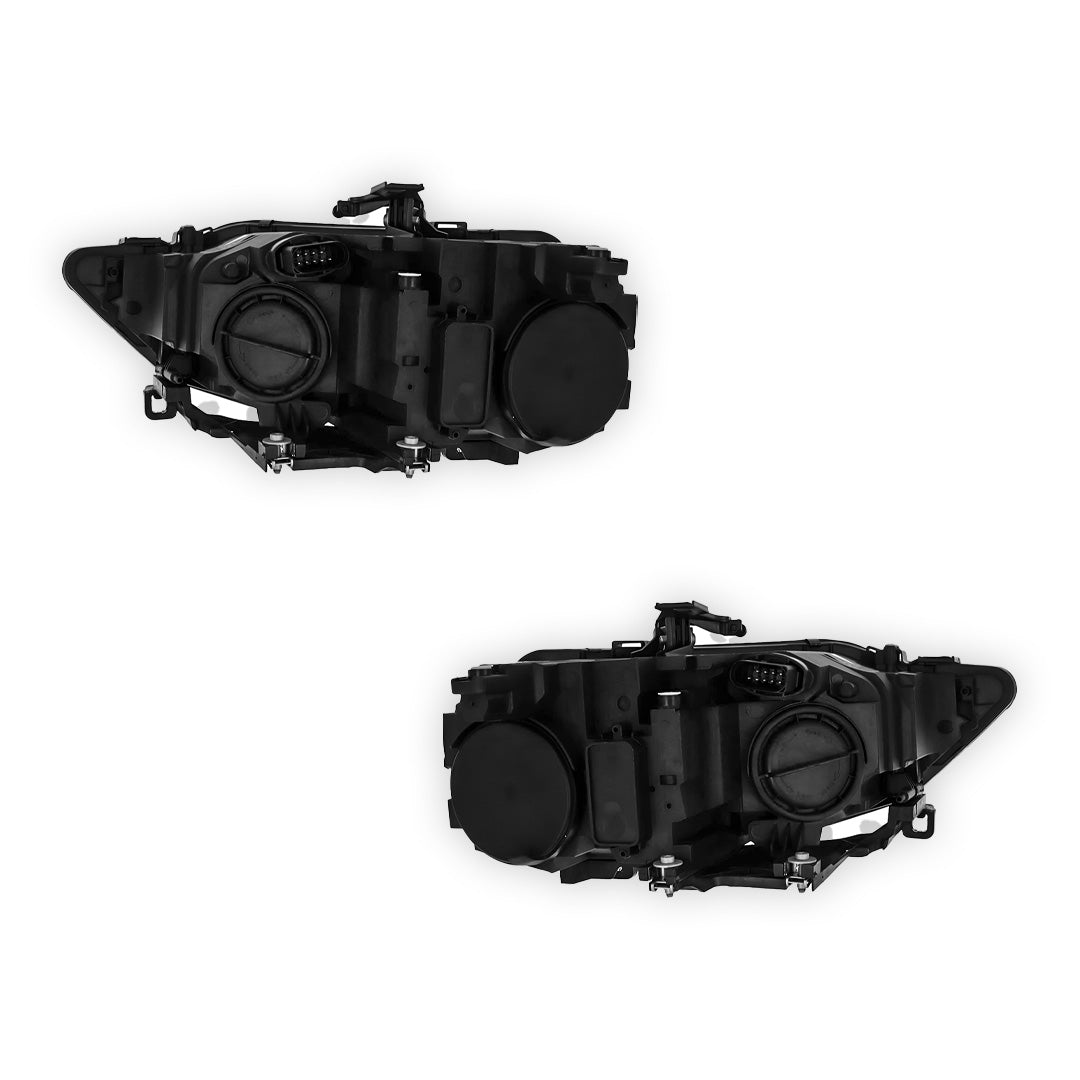 Audi A4 B8 8K Black Headlights 2011 - 2016 OEM-Style Aftermarket Left & Right