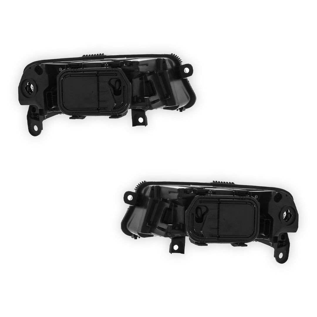 Audi A6 C6 4F Black Headlights 2004 - 2009 OEM-Style Aftermarket Left & Right