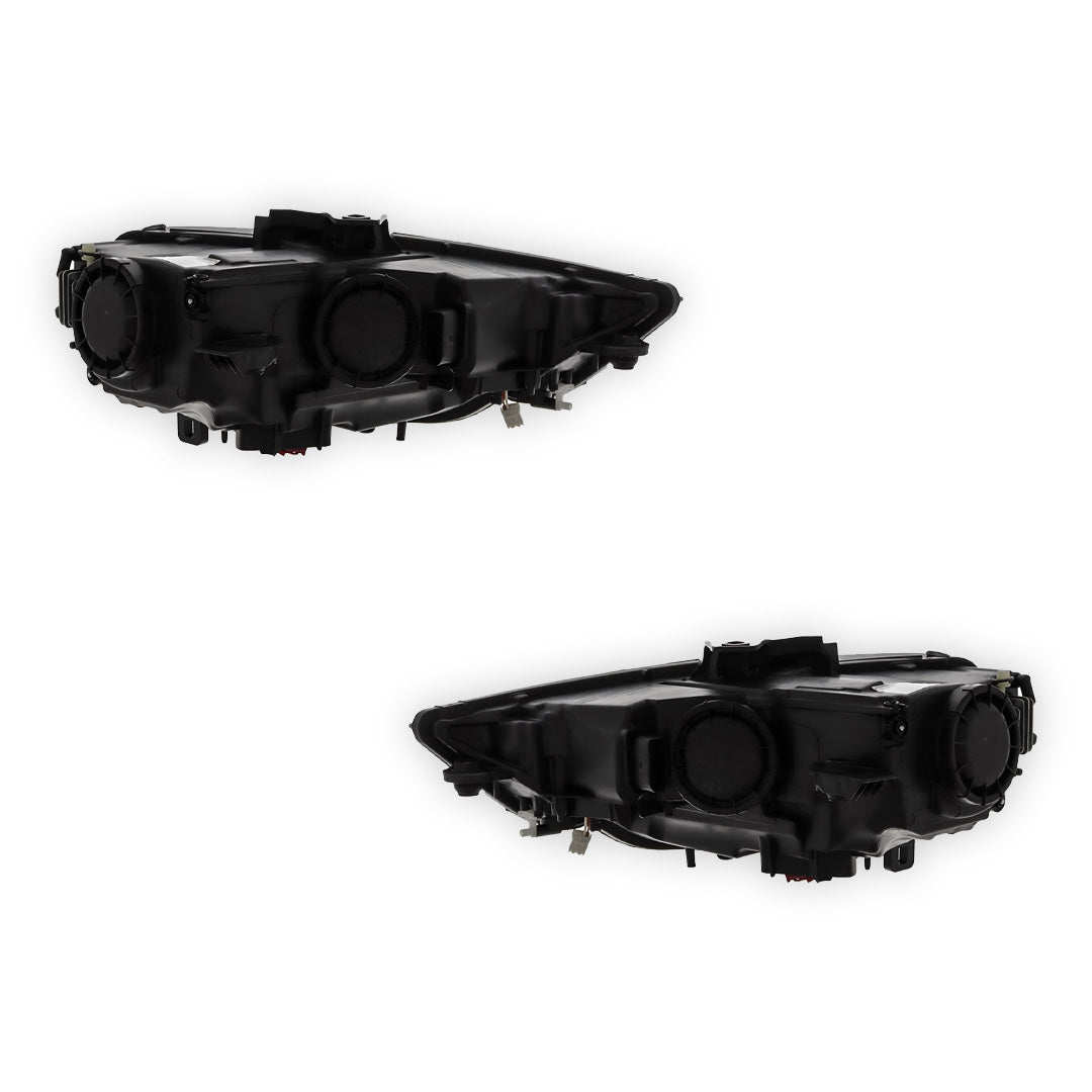 Audi S3 8V Black Headlights 2014 - 2016 OEM-Style Aftermarket Left & Right