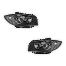 BMW 1 Series E81 / E87 LCI Grey Headlights 2007 - 2012 OEM-Style Aftermarket Left & Right