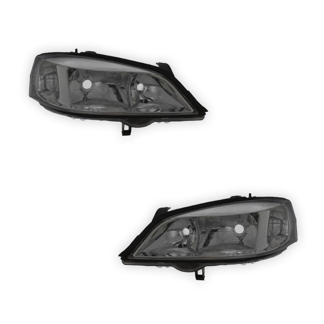 Vauxhall Astra G MK4 Chrome Headlights 1998 - 2004 OEM-Style Aftermarket Left & Right
