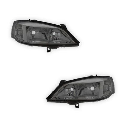 Vauxhall Astra G MK4 Chrome Headlights 1998 - 2004 OEM-Style Aftermarket Left & Right