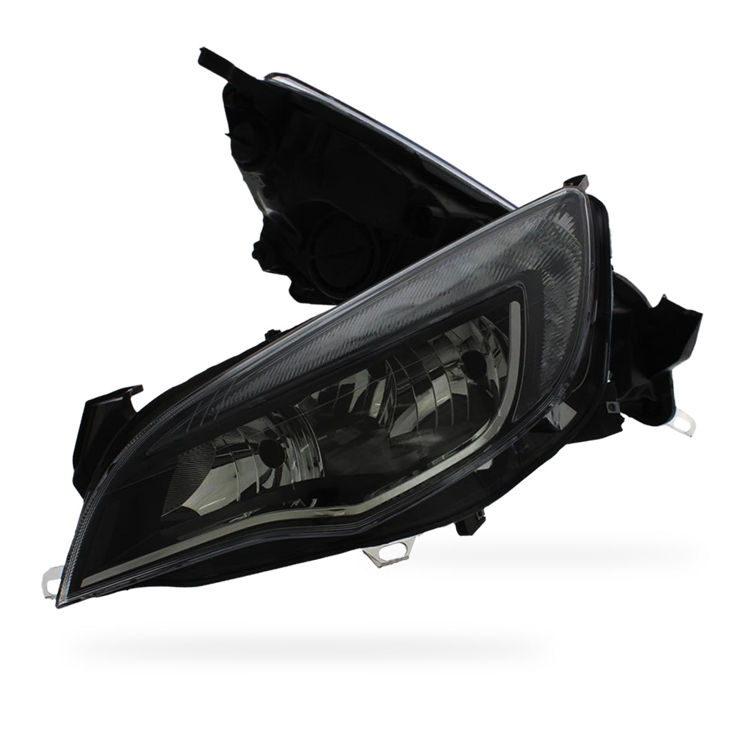 Vauxhall Astra J MK6 Black Headlights 2012 - 2016 OEM-Style Aftermarket Left & Right