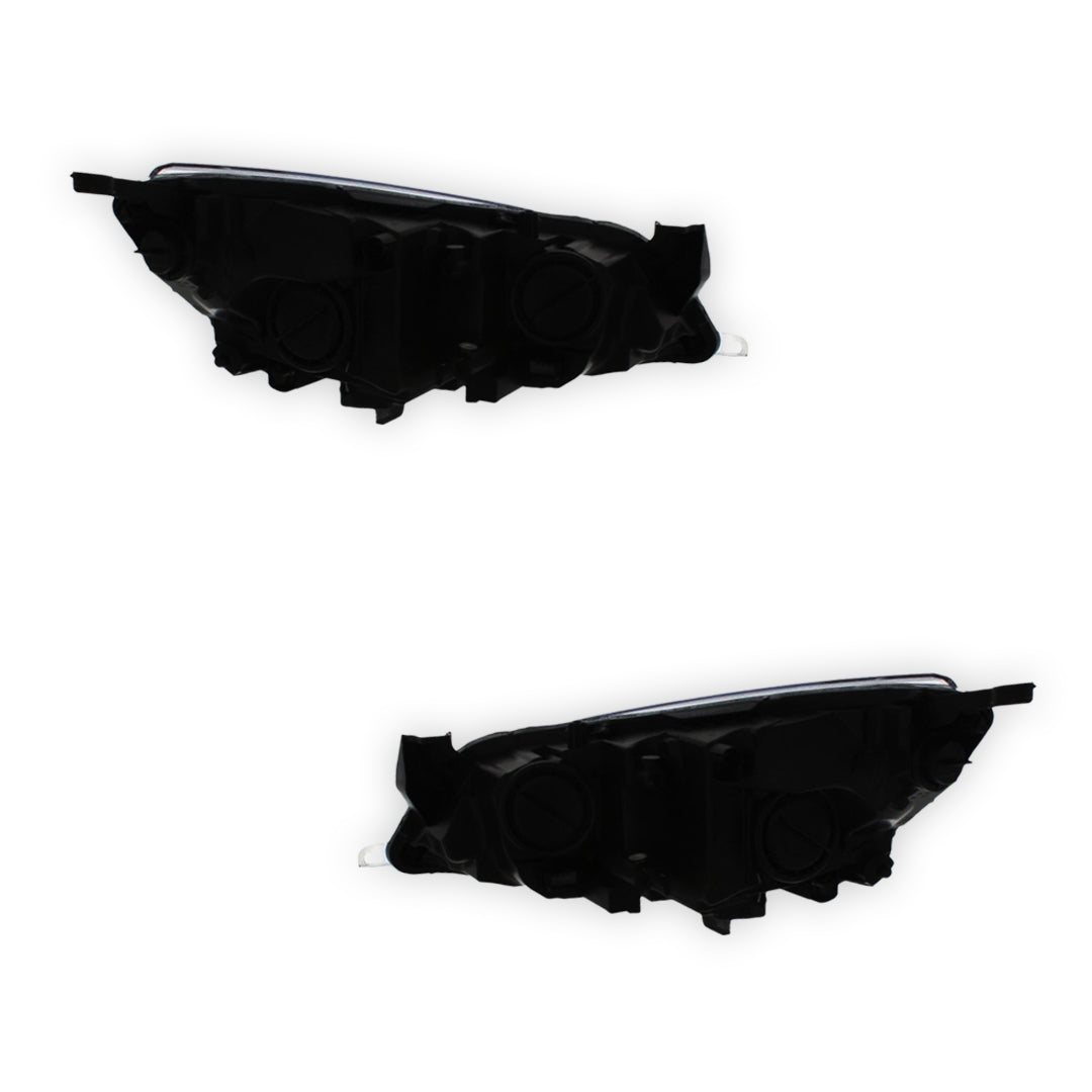 Vauxhall Astra J MK6 Black Headlights 2012 - 2016 OEM-Style Aftermarket Left & Right