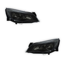 Vauxhall Astra J MK6 Black Headlights 2009 - 2012 OEM-Style Aftermarket Left & Right