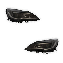 Vauxhall Astra MK7 K Black Headlights 2015 - 2020 OEM-Style Aftermarket Left & Right