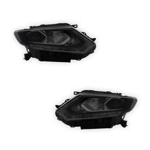 Nissan X-Trail T32 Black Headlights 2015 - 2017 OEM-Style Aftermarket Left & Right