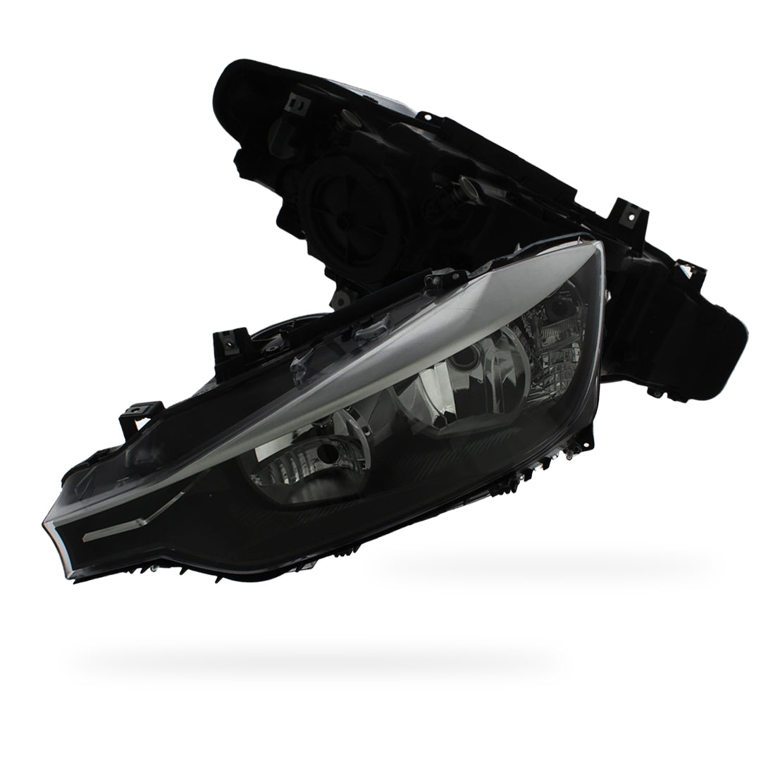 BMW 3 Series F30 / F31 Black Headlights 2011 - 2015 OEM-Style Aftermarket Left & Right