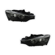 BMW 3 Series F30 / F31 Black Headlights 2011 - 2015 OEM-Style Aftermarket Left & Right