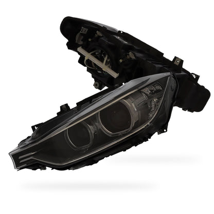 BMW 3 Series F30 Black Headlights 2011 - 2015 OEM-Style Aftermarket Left & Right