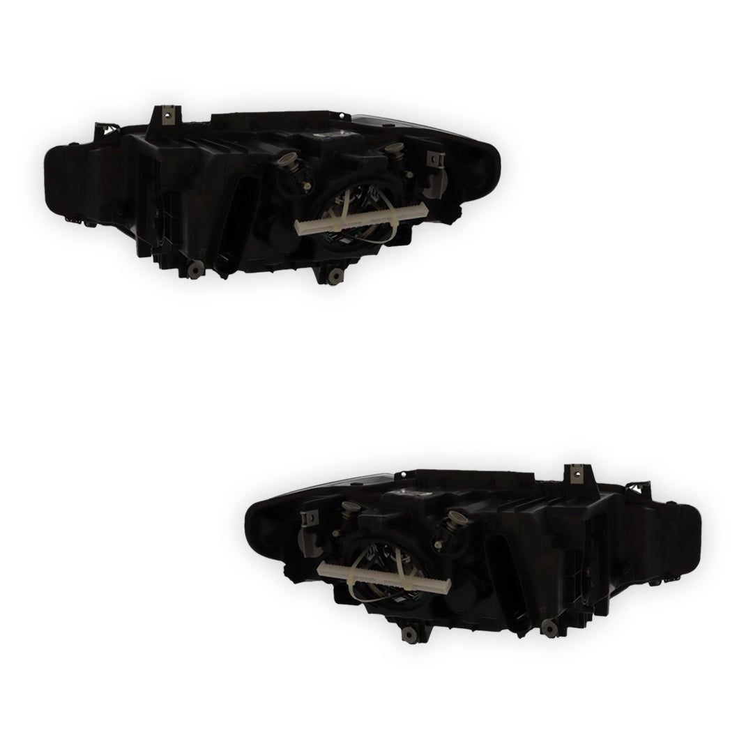 BMW 3 Series F30 Black Headlights 2011 - 2015 OEM-Style Aftermarket Left & Right