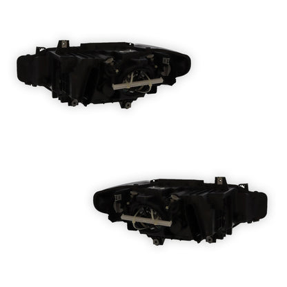 BMW 3 Series F30 Black Headlights 2011 - 2015 OEM-Style Aftermarket Left & Right