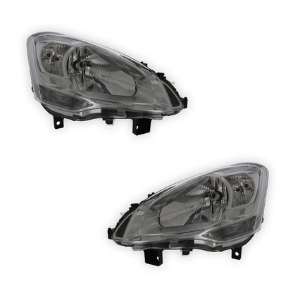 Citroen Berlingo MK2 B9 Black Headlights 2008 - 2019 OEM-Style Aftermarket Left & Right