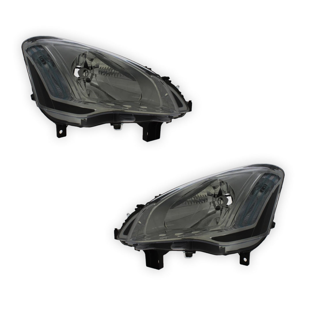 Citroen Berlingo MK2 Black Headlights 2012 - 2019 OEM-Style Aftermarket Left & Right