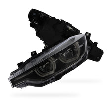 BMW 3 Series F30 LCI Black Headlights 2015 - 2019 OEM-Style Aftermarket Left & Right