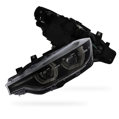 BMW 3 Series F31 LCI Black Headlights 2015 - 2020 OEM-Style Aftermarket Left & Right