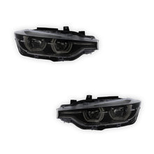 BMW 3 Series F31 LCI Black Headlights 2015 - 2020 OEM-Style Aftermarket Left & Right