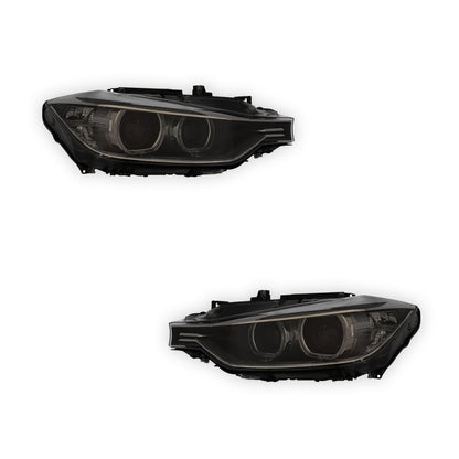 BMW 3 Series F31 Black Headlights 2011 - 2015 OEM-Style Aftermarket Left & Right