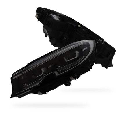 BMW 3 Series G20 / G21 / G80 Black Headlights 2019 - 2022 OEM-Style Aftermarket Left & Right