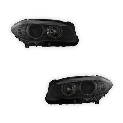 BMW 5 Series F11 Black Headlights 2010 - 2013 OEM-Style Aftermarket Left & Right