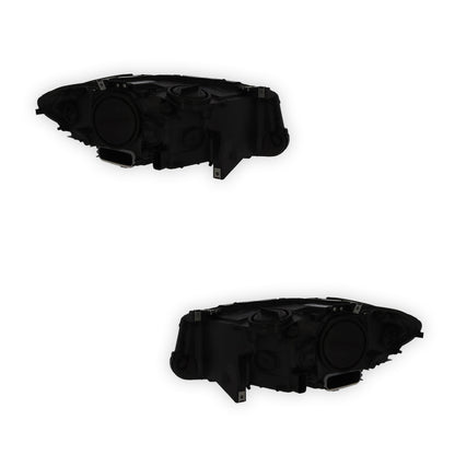 BMW 5 Series F11 Black Headlights 2010 - 2013 OEM-Style Aftermarket Left & Right