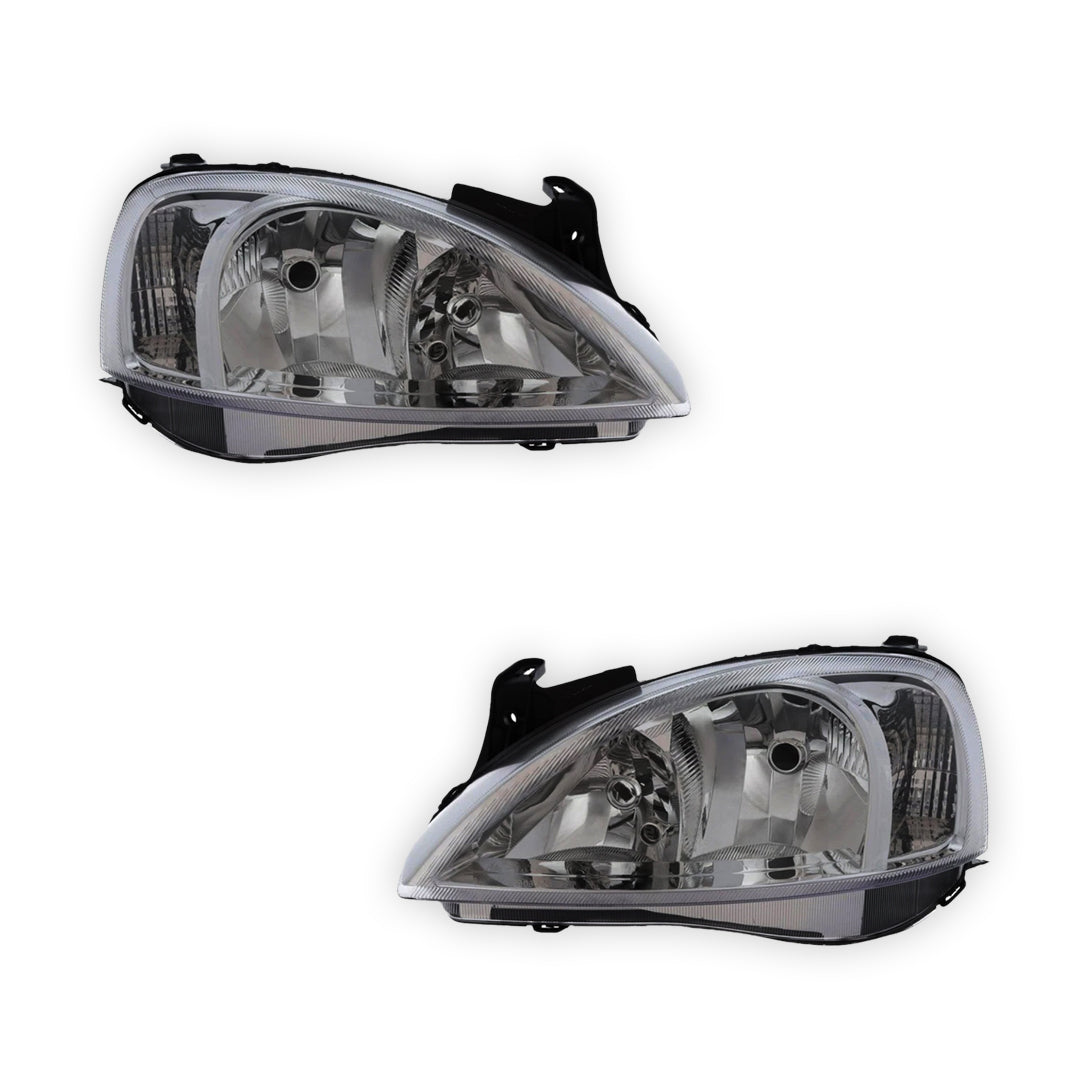 Vauxhall Combo Crystal Clear Headlights 2006 - 2012 OEM-Style Aftermarket Left & Right