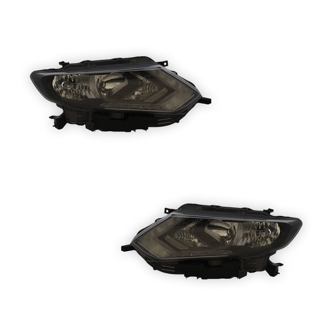 Nissan X-Trail T32 Chrome Headlights 2017 - 2022 OEM-Style Aftermarket Left & Right