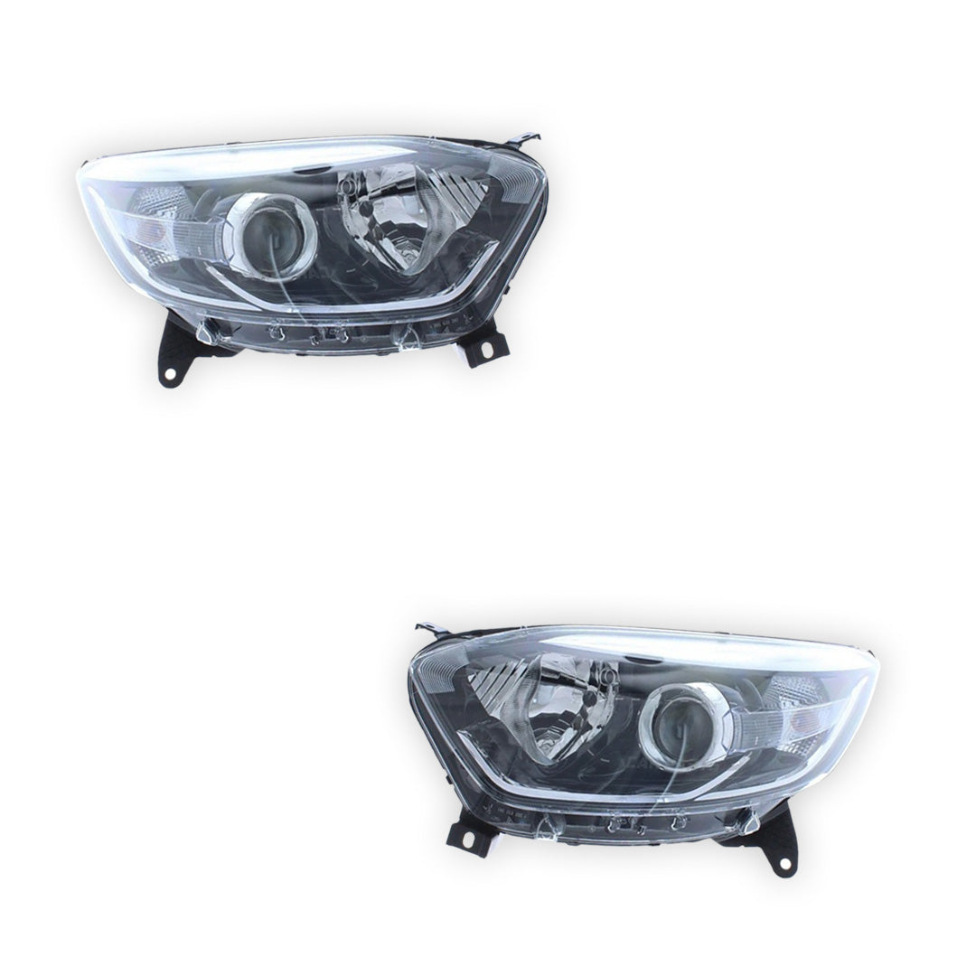Renault Captur X87 Black Headlights 2013 - 2020 OEM-Style Aftermarket Left & Right