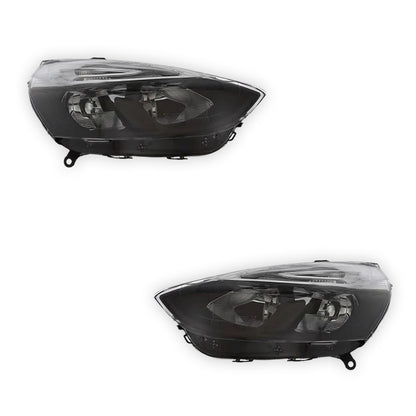 Renault Clio MK4 Black Headlights 2016 - 2019 OEM-Style Aftermarket Left & Right