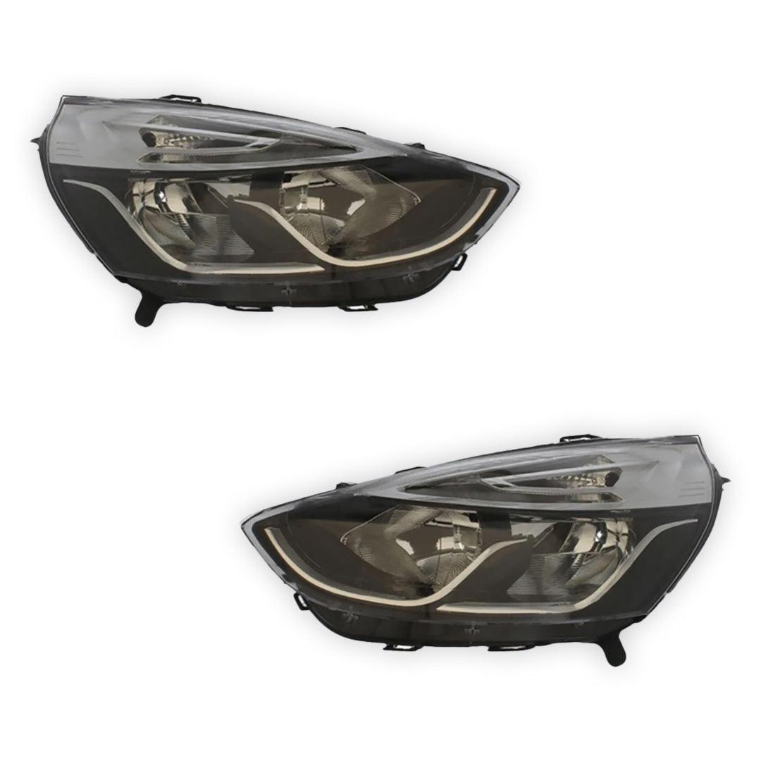 Renault Clio MK4 Grey Headlights 2016 - 2019 OEM-Style Aftermarket Left & Right