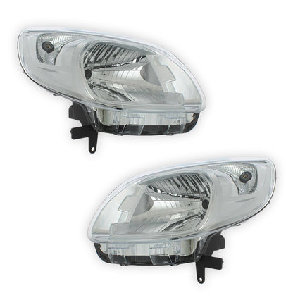 Renault Kangoo MK2 Chrome Headlights 2013 - 2022 OEM-Style Aftermarket Left & Right