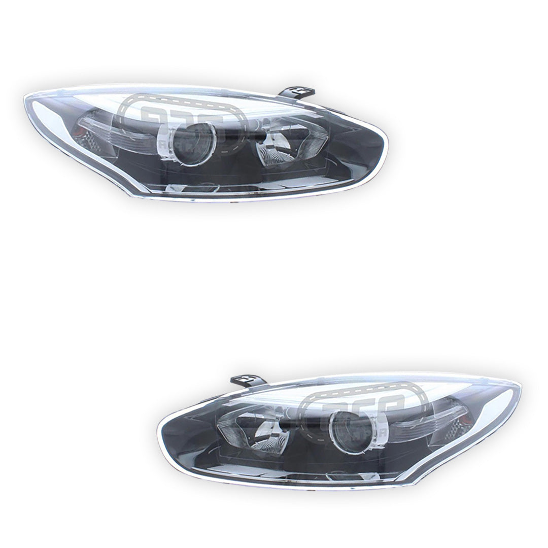 Renault Magane MK3 Black Headlights 2014 - 2017 OEM-Style Aftermarket Left & Right