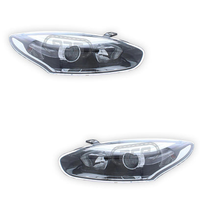 Renault Magane MK3 Black Headlights 2014 - 2017 OEM-Style Aftermarket Left & Right