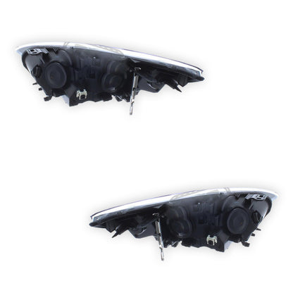 Renault Magane MK3 Black Headlights 2014 - 2017 OEM-Style Aftermarket Left & Right