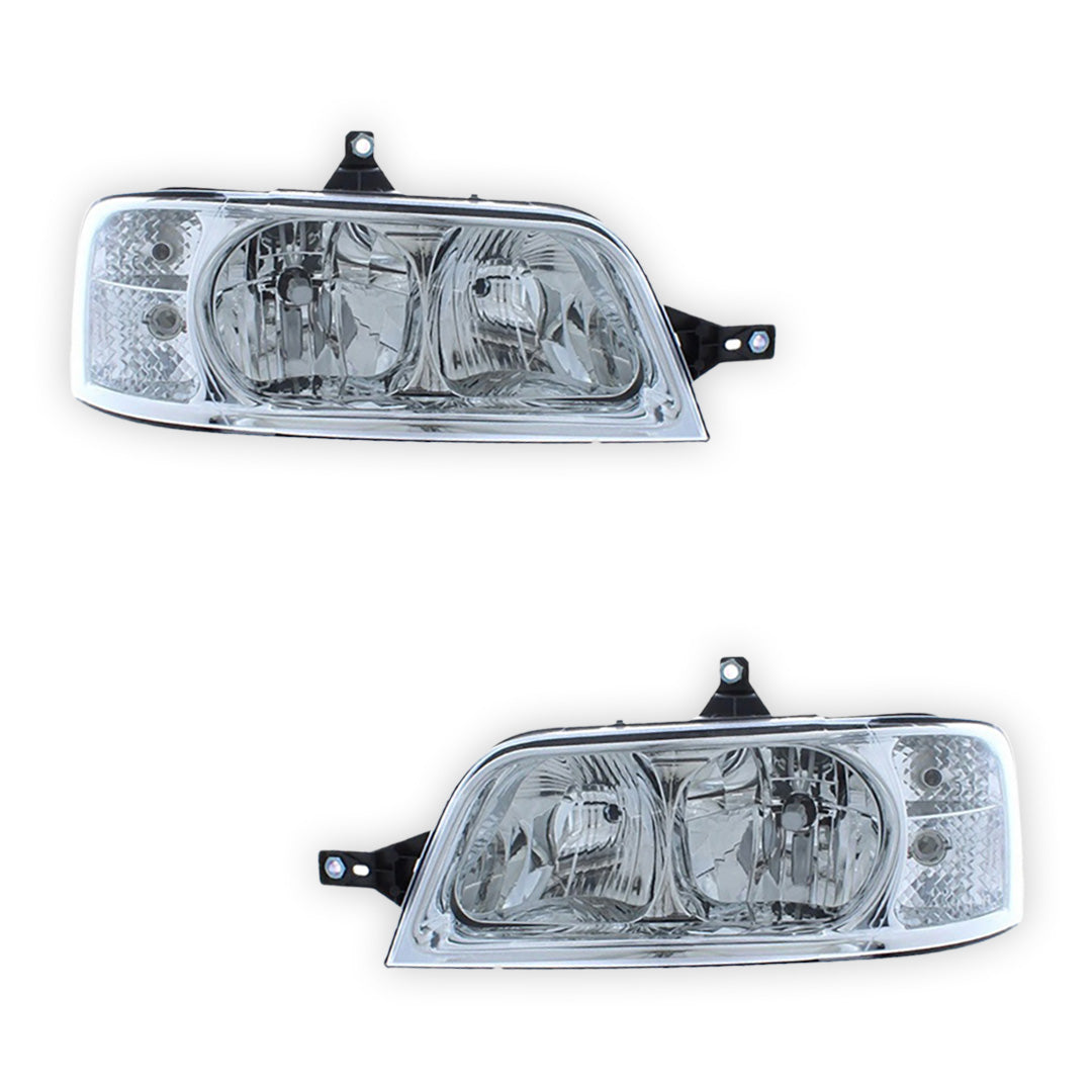 Fiat Ducato Chrome Headlights 2002 - 2006 OEM-Style Aftermarket Left & Right