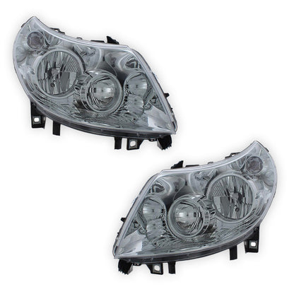 Fiat Ducato Chrome Headlights 2011 - 2014 OEM-Style Aftermarket Left & Right