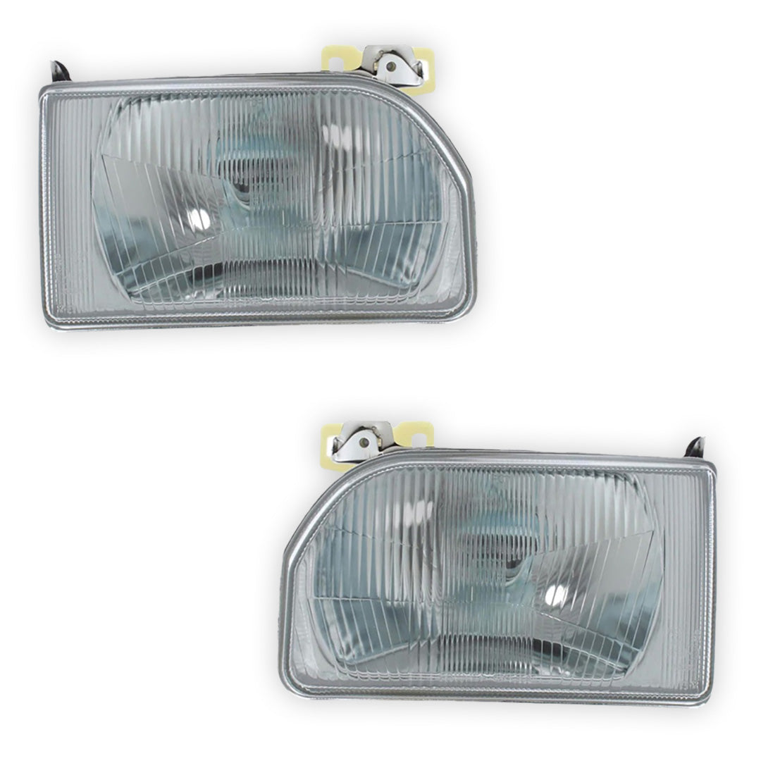Ford Orion Chrome Headlights 1986 - 1990 OEM-Style Aftermarket Left & Right
