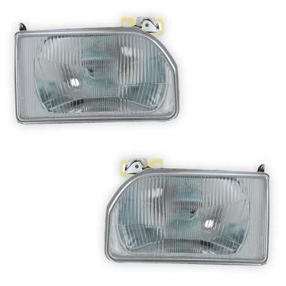 Ford Orion Chrome Headlights 1986 - 1990 OEM-Style Aftermarket Left & Right