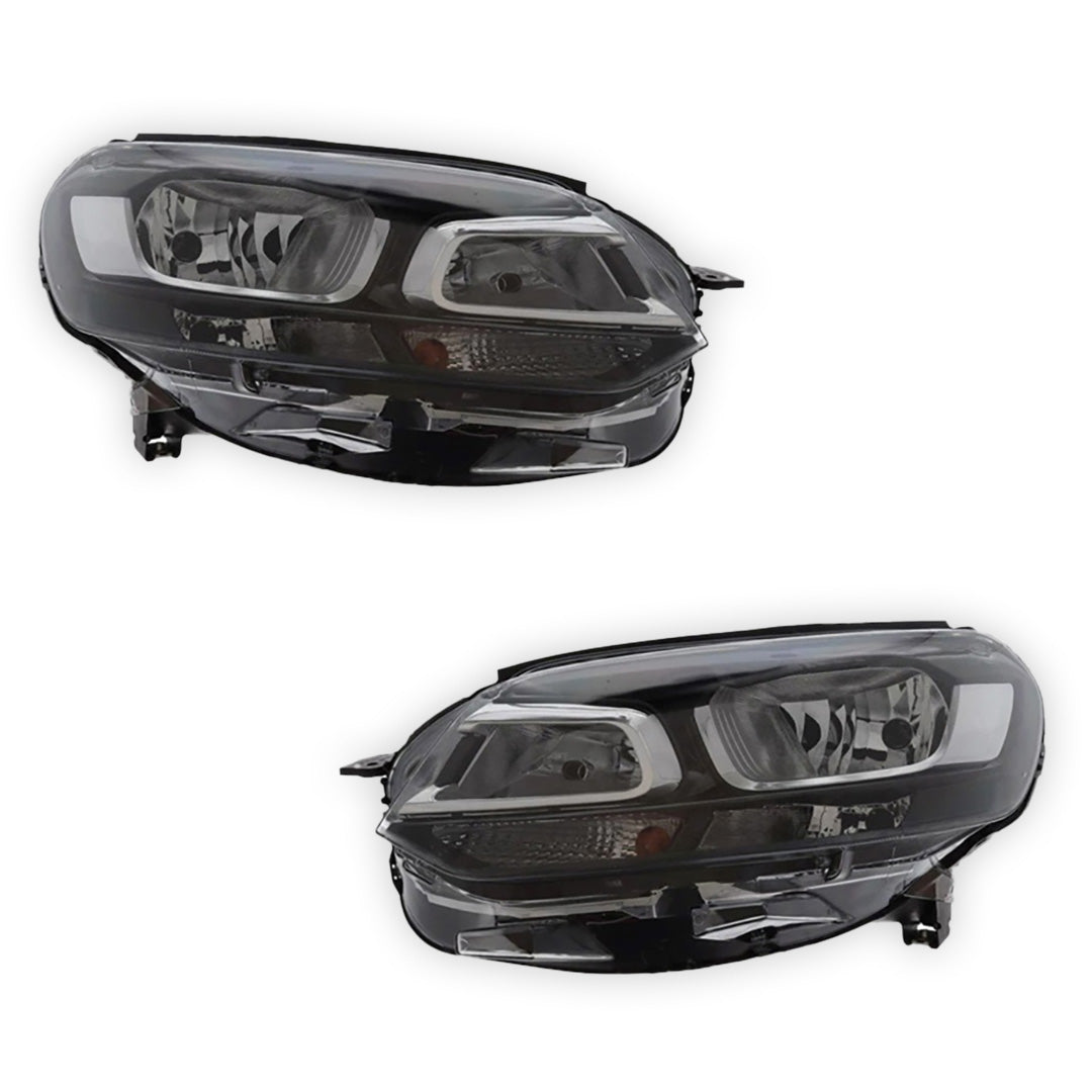 Fiat Scudo Black Headlights 2022 - 2025 OEM-Style Aftermarket Left & Right