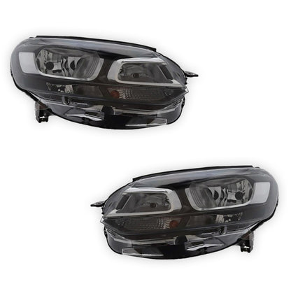 Fiat Scudo Black Headlights 2022 - 2025 OEM-Style Aftermarket Left & Right