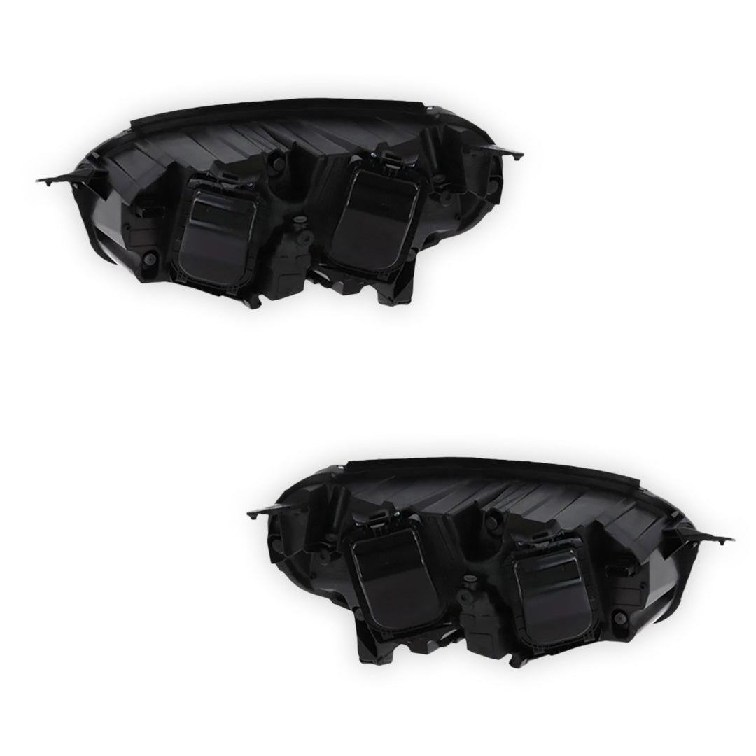 Fiat Scudo Black Headlights 2022 - 2025 OEM-Style Aftermarket Left & Right