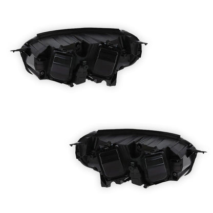 Fiat Scudo Black Headlights 2022 - 2025 OEM-Style Aftermarket Left & Right