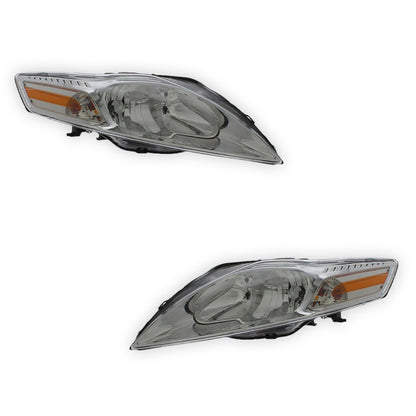 Ford Mondeo MK4 Chrome Headlights 2007 - 2011 OEM-Style Aftermarket Left & Right