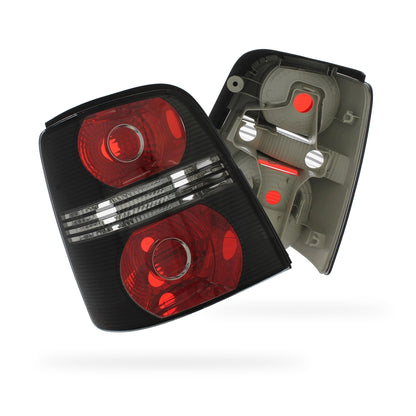 Volkswagen Touran 1T Black Rear Tail Lights 2006 - 2010 OEM-Style Aftermarket Left & Right
