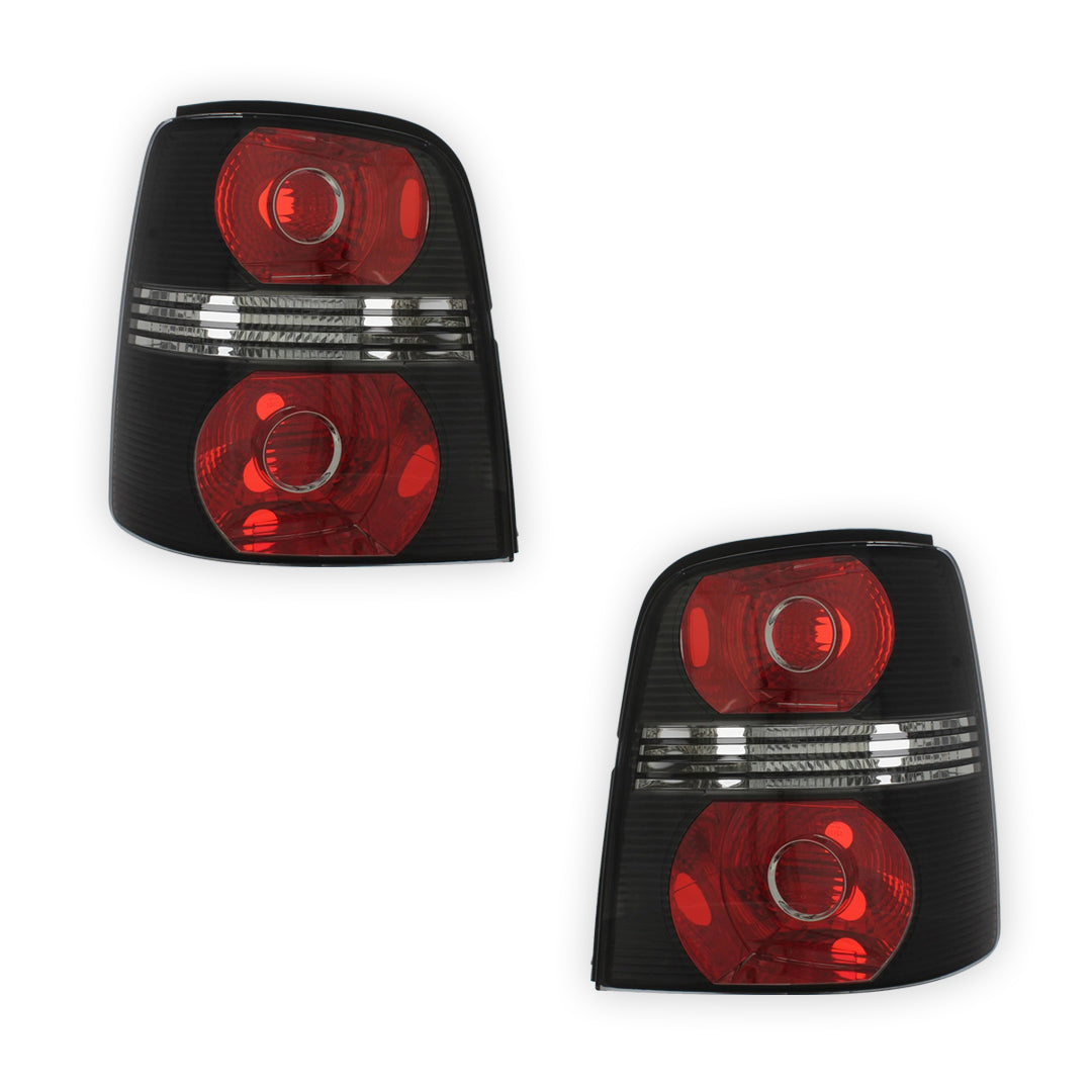 Volkswagen Touran 1T Black Rear Tail Lights 2006 - 2010 OEM-Style Aftermarket Left & Right