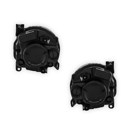 Abarth 500 312 Black Headlight Pair 2016 - 2025 OEM-Style Aftermarket Left & Right