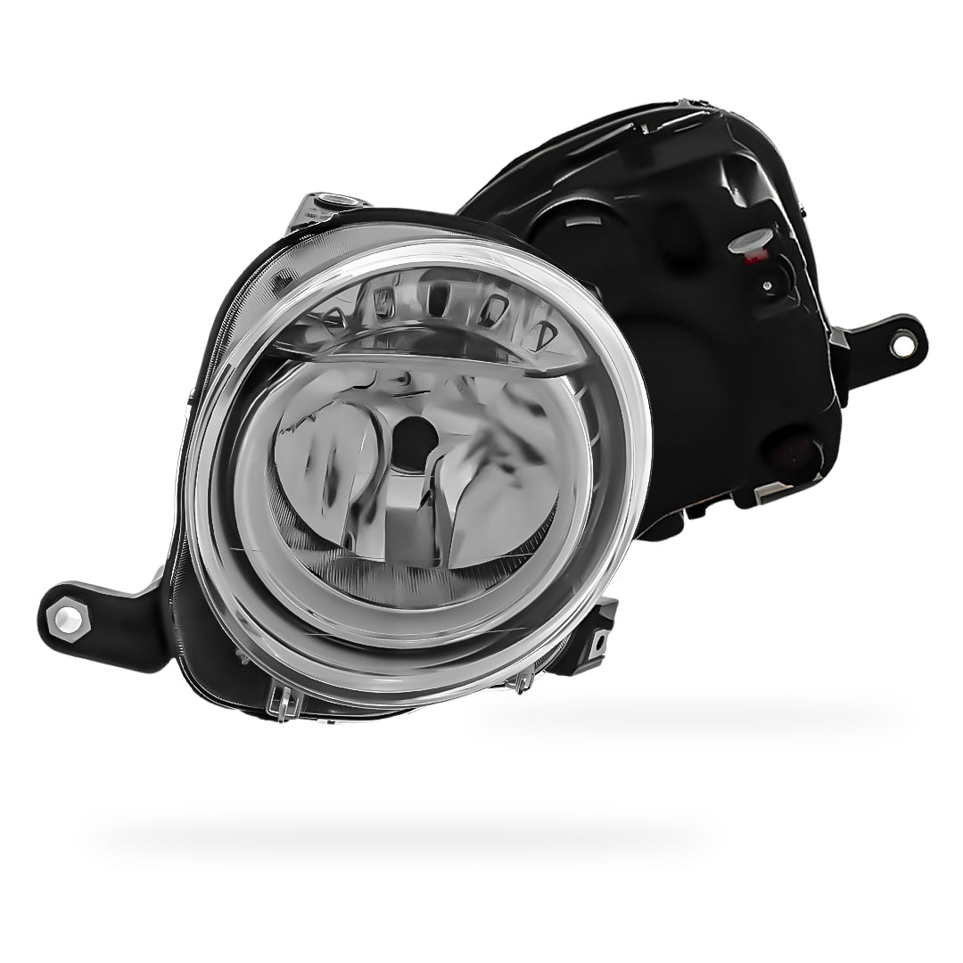 Abarth 500 312 Black Headlights 2008 - 2015 OEM-Style Aftermarket Left & Right